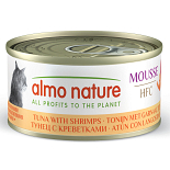 Almo Nature Kattenvoer HFC Mousse Tonijn & Garnalen 70 gr