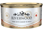Riverwood kattenvoer Tuna with Shrimp in Jelly 85 gr