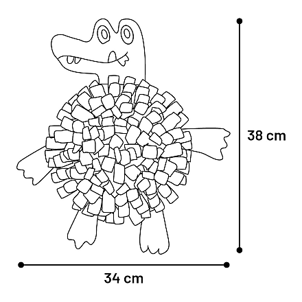 Flamingo Snuffelmat Njammie Krokodil