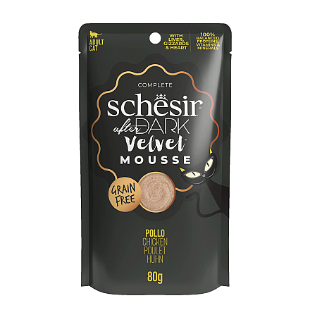 Schesir Kattenvoer After Dark Velvet Kip Mousse 80 gr